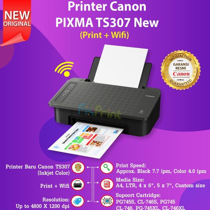 Printer Canon Ts307 Ts 307 Print Scan Wifi Cartridge 745S 746S Discount