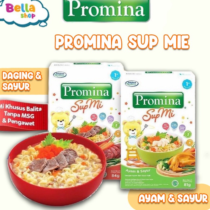Terlaku... PROMINA Sup Mi Ayam Sayur Sup Mie Daging Sayur Makanan MPASI BAYI 1Tahun Keatas- BELLA SH