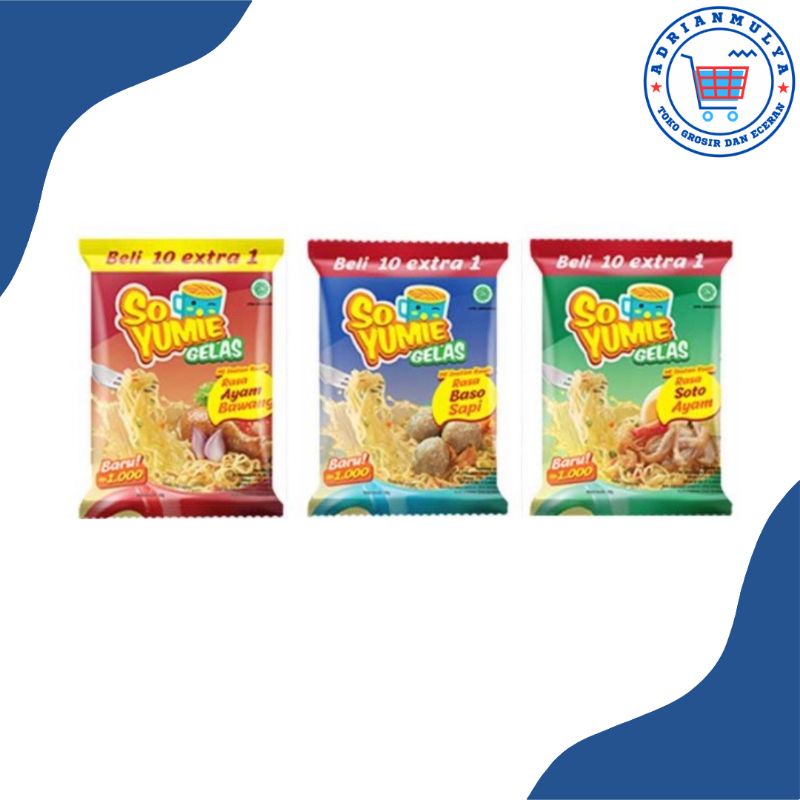 

So Yumie Mie Instant Gelas Mie Seduh Renceng isi 10 pcs