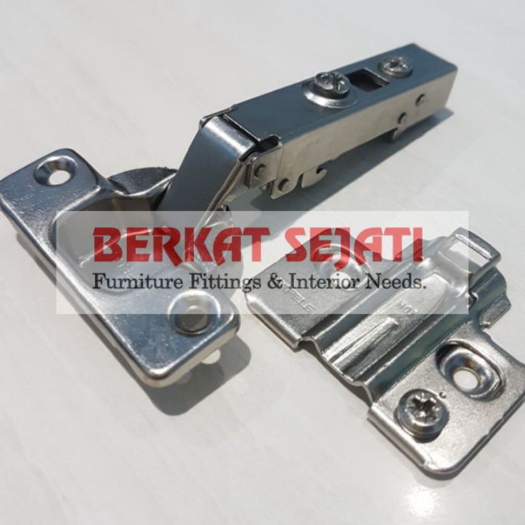 ♠  Engsel Sendok HAFELE (LURUS) Slowmotion Softclose Hidrolik Clip On Slow Motion