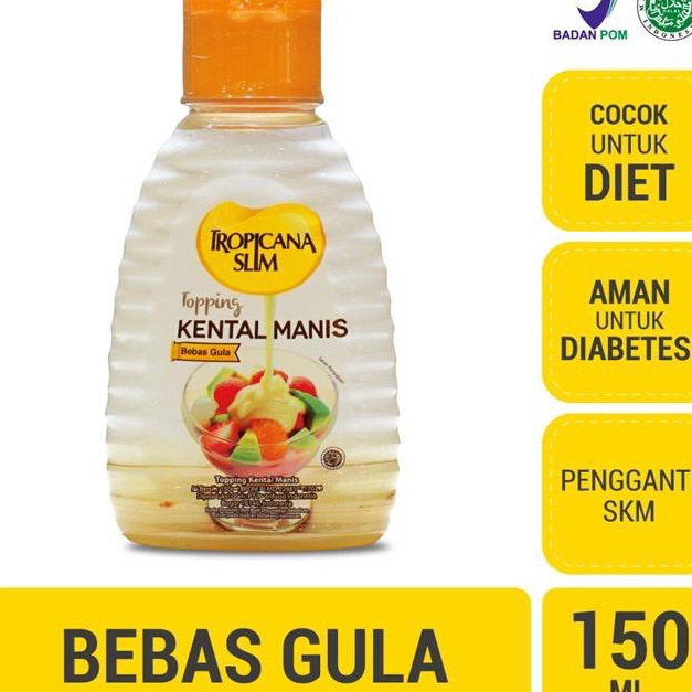 

(♥C6369] Tropicana Slim Topping Kental Manis Sugar FREE 150 ml