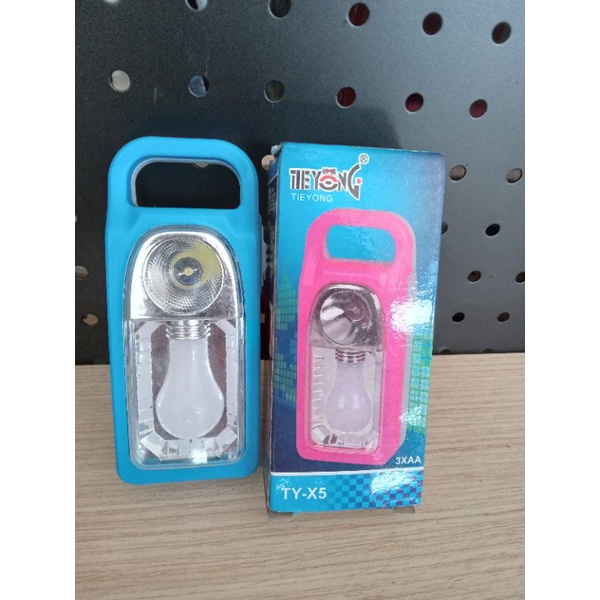 Senter baterai AA senter kecil lampu emergency mini