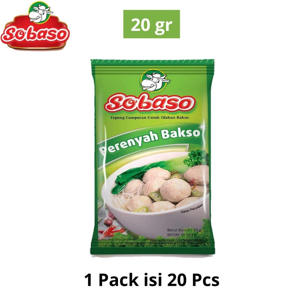 

Terkini.. 1 Pack Perenyah Bakso SOBASO 20gr LBW