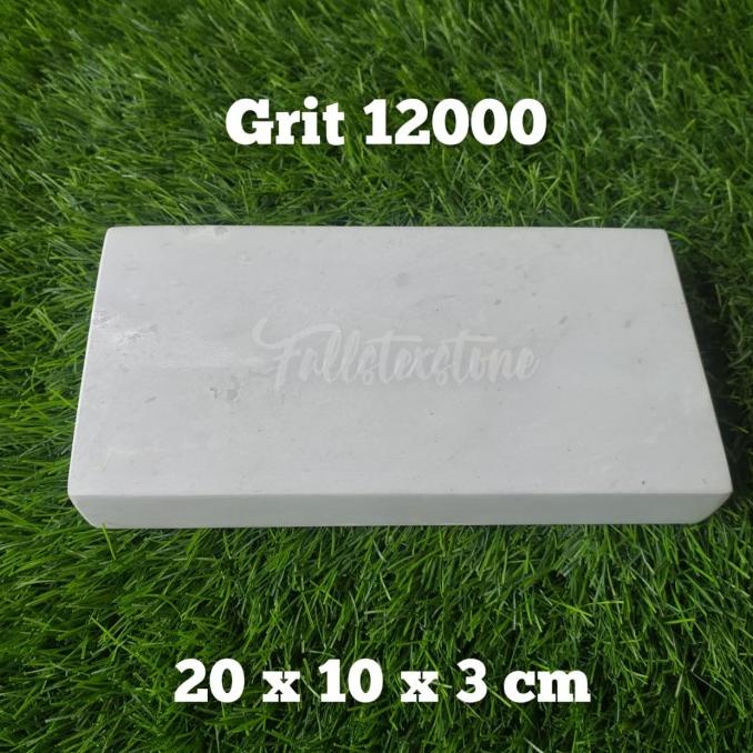 Batu Asahan Pisau Alami Grit 12000 Ukuran 20X10X3Cm