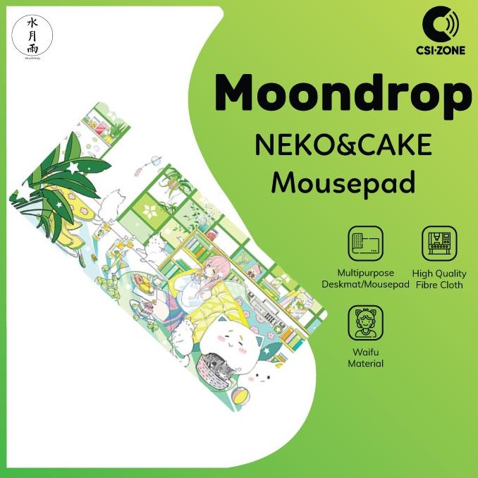 Moondrop Mousepad High-Quality Fibre Deskmat With Nekocake Pattern