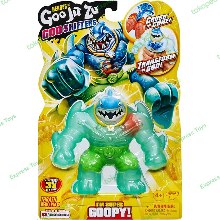 Terlaris Heroes Of Goo Jit Zu Goo Shifters Thrash Hero Pack - Goojitzu