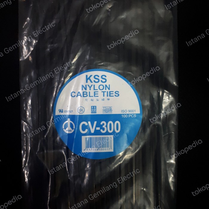 

Best Seller Kss Nylon Cable Ties Cv-300/ 30Cm X 3,6Mm Hitam