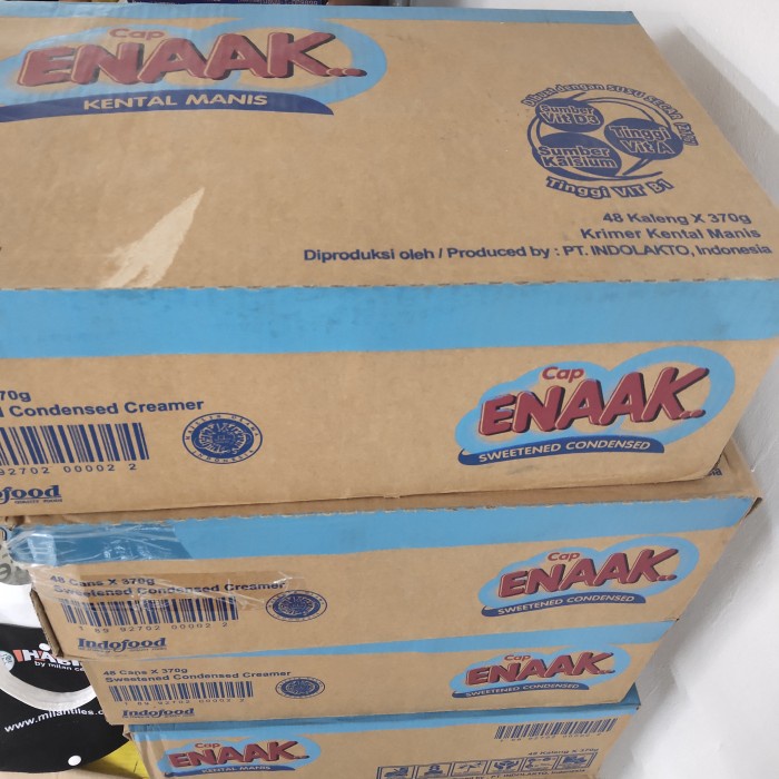 

Susu Kental Manis Cap Enaak 1 Dus 48 X 370Gr Skm Enak Kaleng Carton
