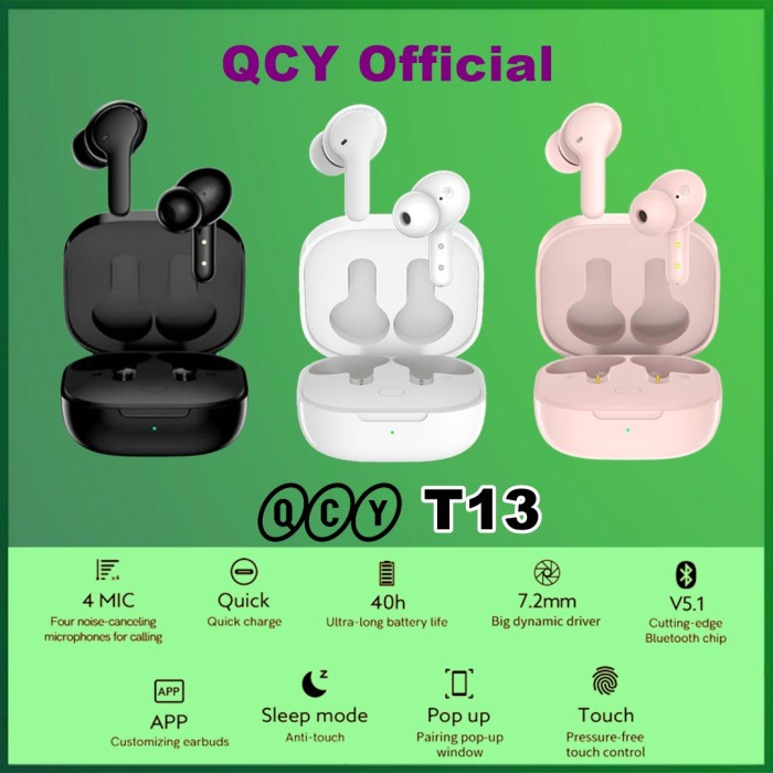 QCY T13 True Wireless Earbuds Earphone TWS T 13