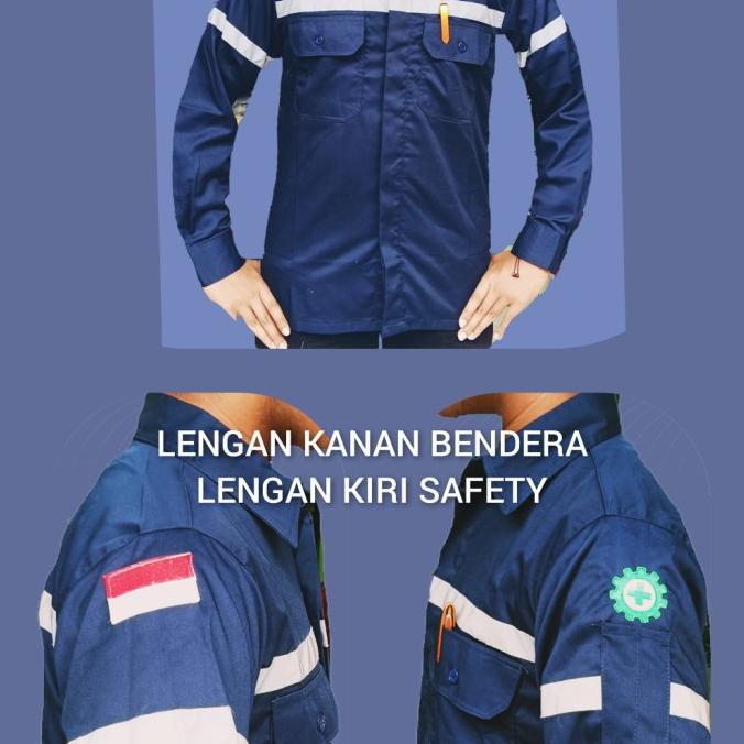 Baju seragam safety Werpack atasan kemeja lapangan proyek