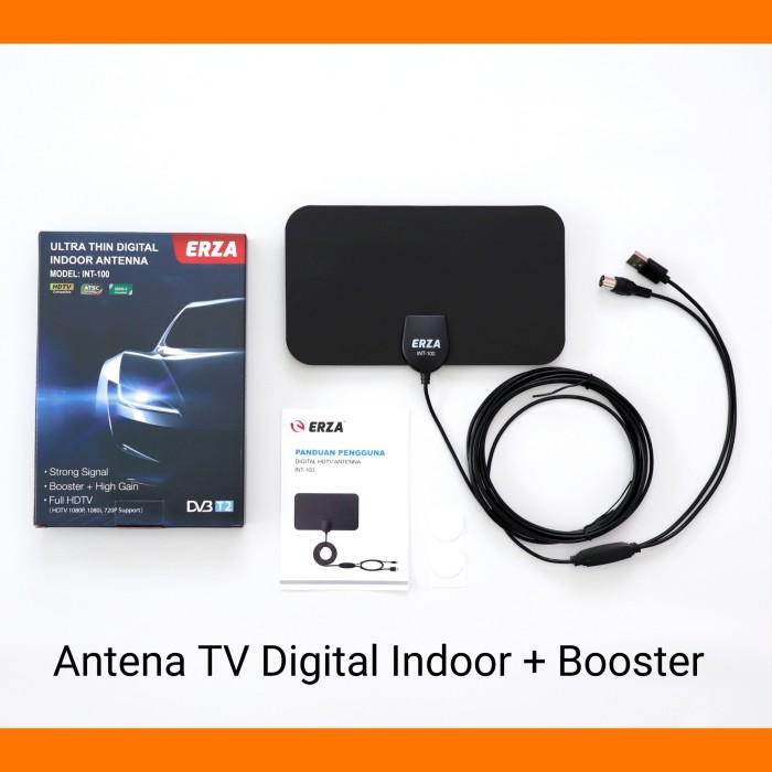 Antena Tv Digital Analog Indoor Dvb T2 + Booster