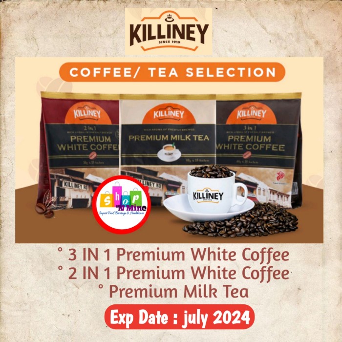 

Killiney White Coffee 3In1 / 2In1 / Lk Tea Sachet Singapore