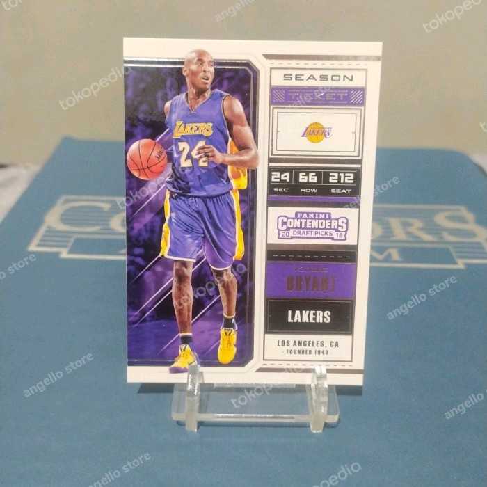 Terlaris Kartu Basket Kobe Bryant 2018 Panini Contenders #34