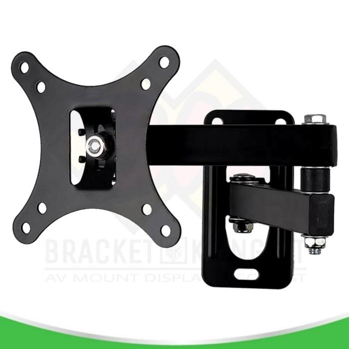 Bracket Tv Monitor Swivel 10-26 Inch Braket Monitor Dinding Swivel