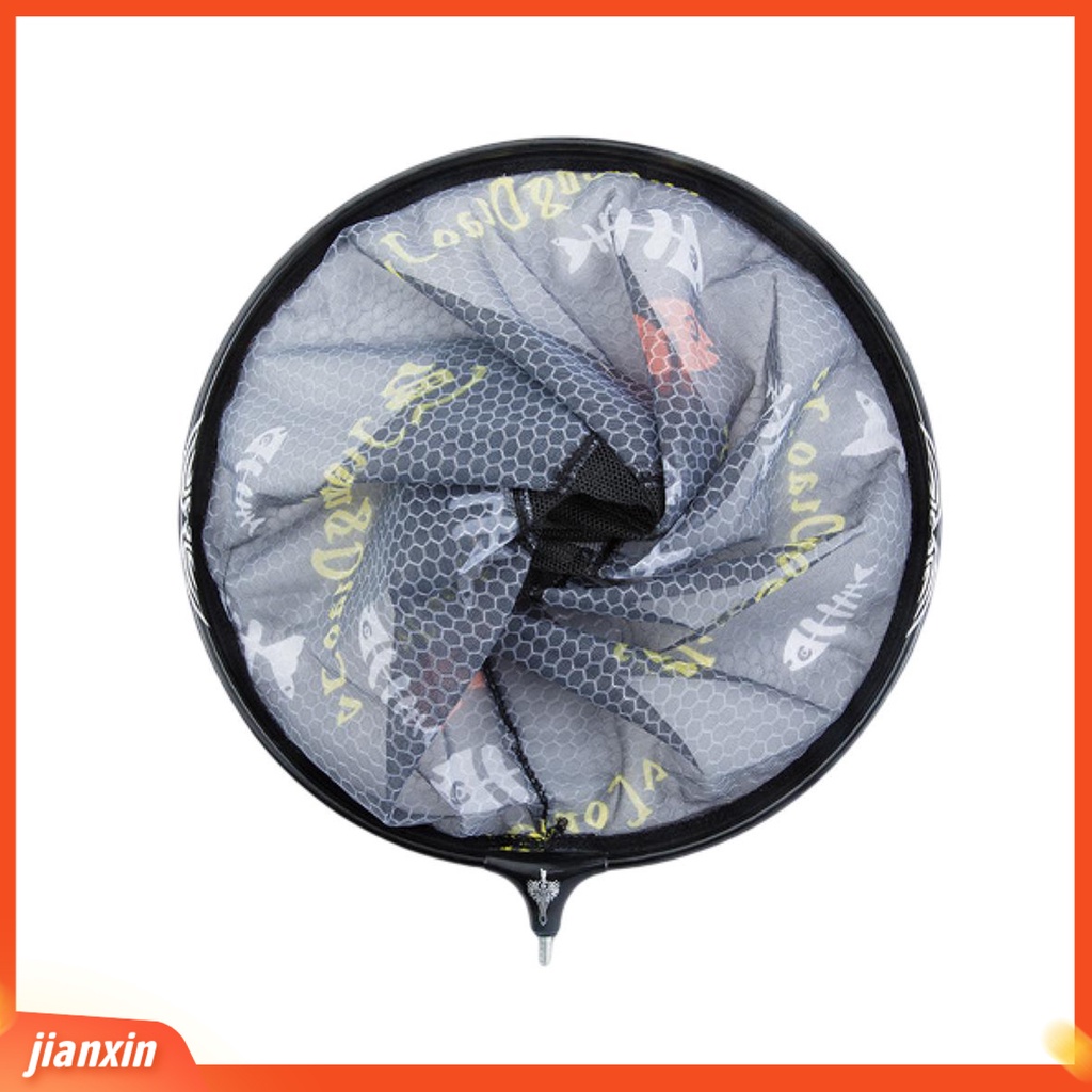 [Jianxin] fishing Landing Net Anti-hook Kuat Beban-Penghasil Ultra-Ringan Paduan Aluminium Hitam Ikan Gurame Sturgeon Memancing Landing Net Angling Tools