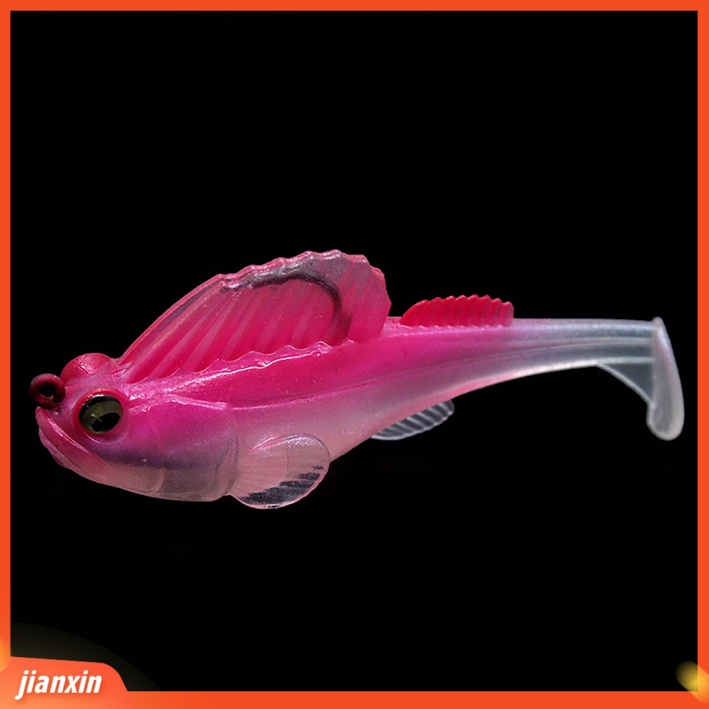 [Jianxin] 10g/14g Umpan Umpan Bercahaya Tajam Kait Simulasi Menggoda Angling PVC Jelly Ikan Power Jigger Bungkus Leadbait Memancing Luar Ruangan