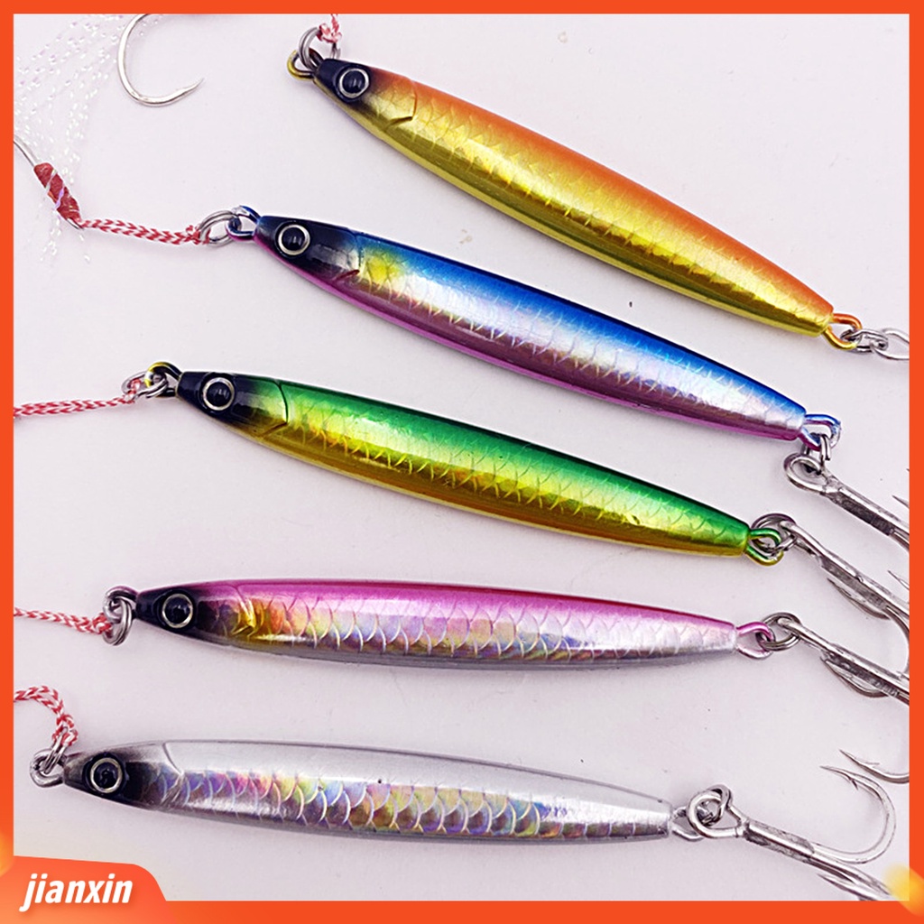 [Jianxin] 8cm/30g Umpan Buatan Dengan Bulu Kait Tajam Realistis Anti-Korosi Memancing Tenggelam Bertengger Memimpin Ikan Palsu Memikat Memancing Luar Ruangan
