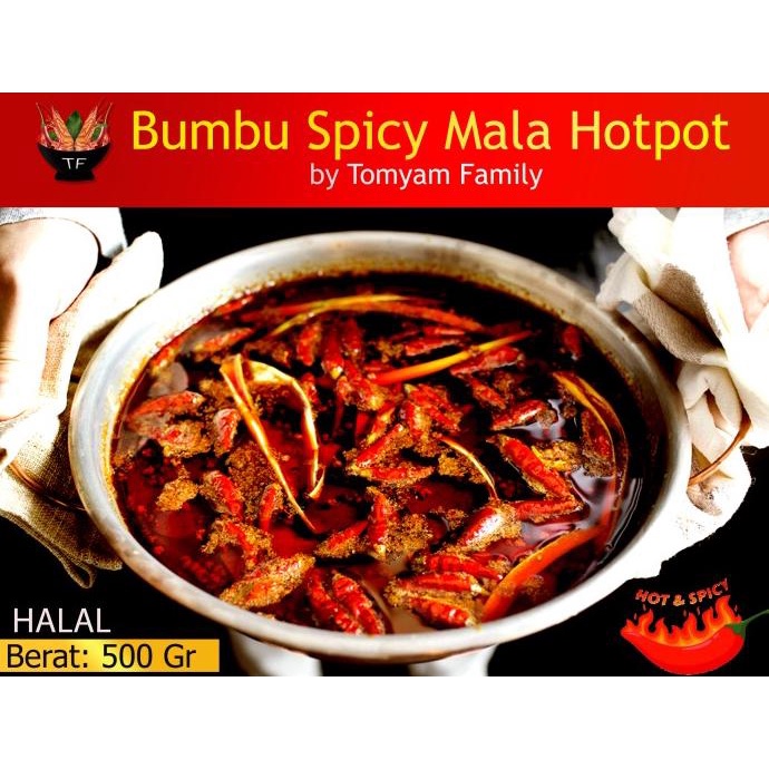 

Bumbu Hotpot Mala Steamboat Pedas 500 Gr Premium merk Tomyam Family