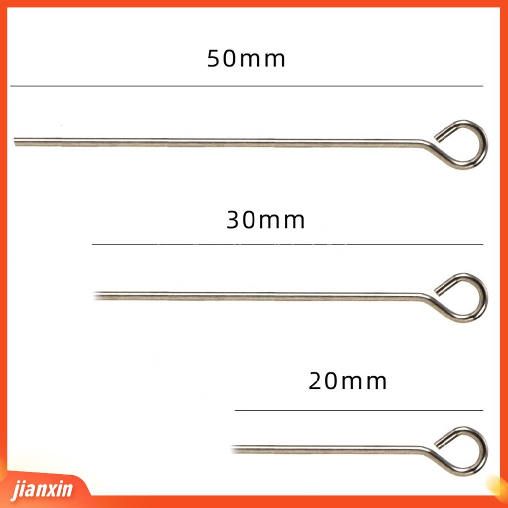 [Jianxin] 100pcs Pin Konektor Kail Pancing Bahan Stainless Steel