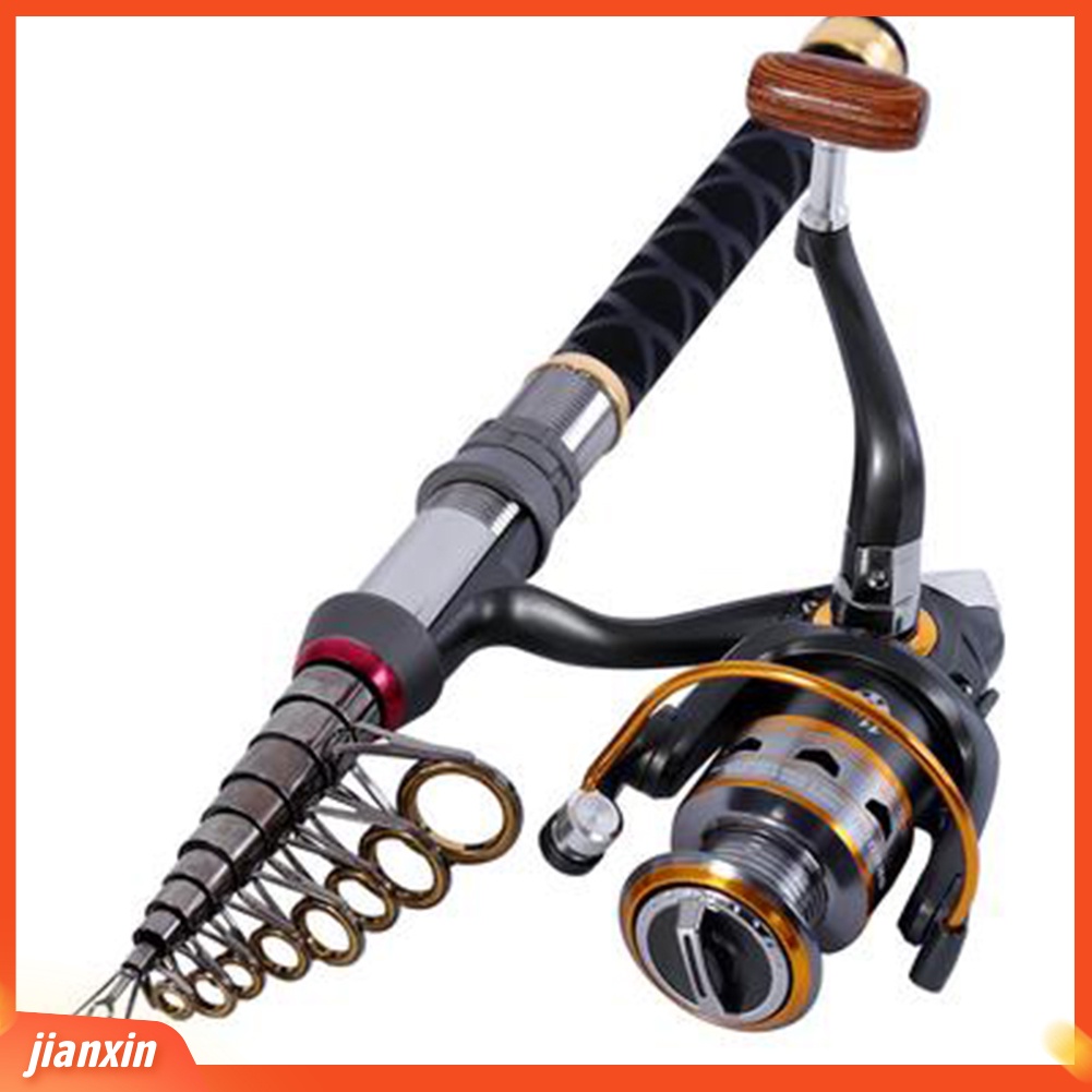 [Jianxin] Joran Pancing Teleskopik Mini 1.3-2.7m Bahan Karbon Fiber Untuk Outdoor / Laut