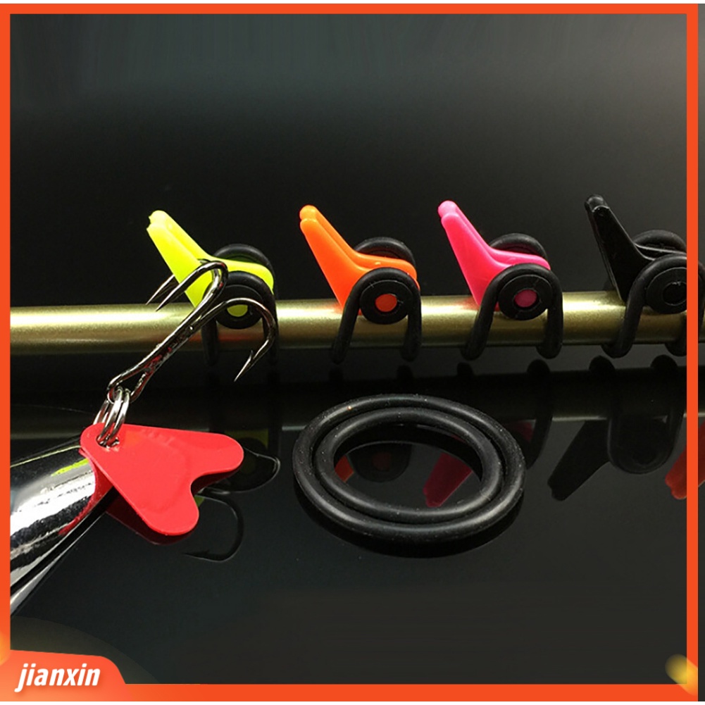 [Jianxin] 10 Set Ring Karet Holder Joran Pancing Adjustable