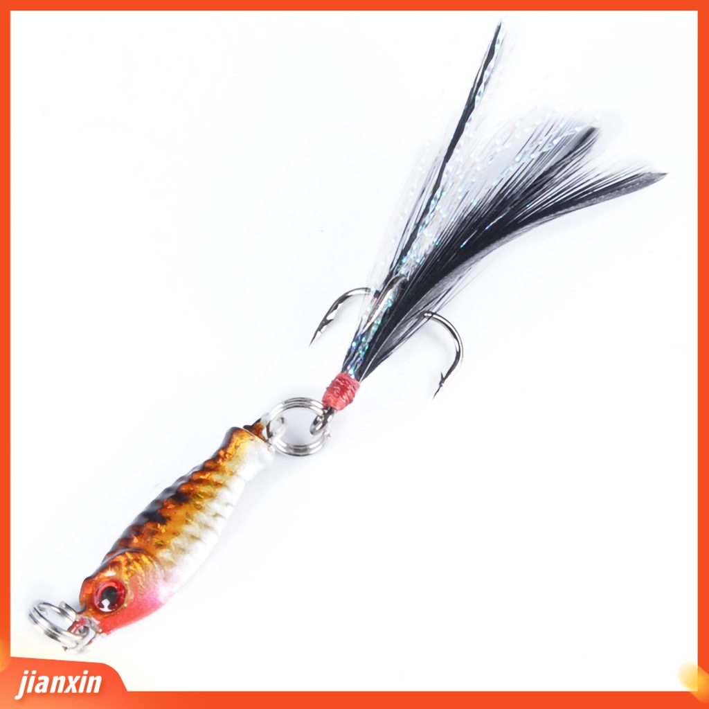 [Jianxin] Umpan Pancing Hard Bait Bentuk Ikan Panjang+Mata Buatan 3D Bahan Alloy