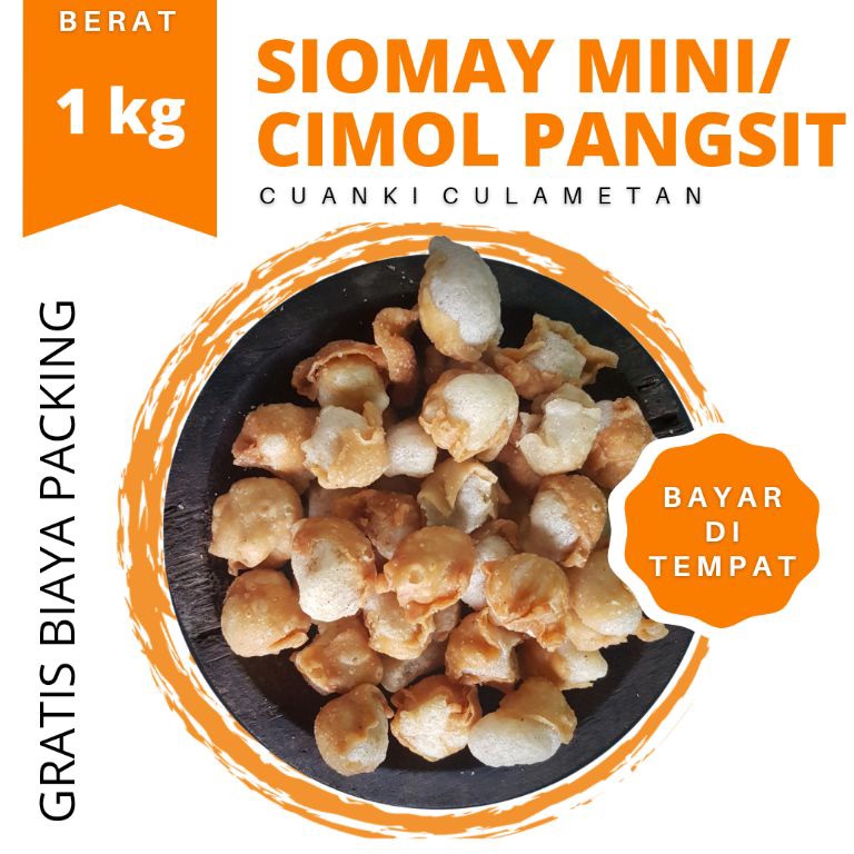 

Paling Popular Siomay Mini 1 Kg, Gurilem, Cimol Pangsit, Toping Seblak, Baso Aci, Cuanki GMH