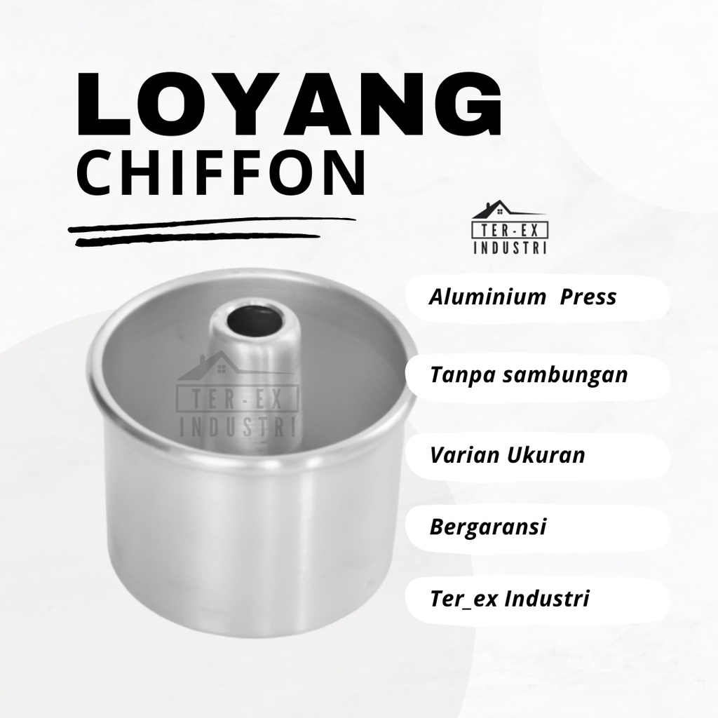 Loyang chiffon mini press / Loyang sponge cake Aluminium
