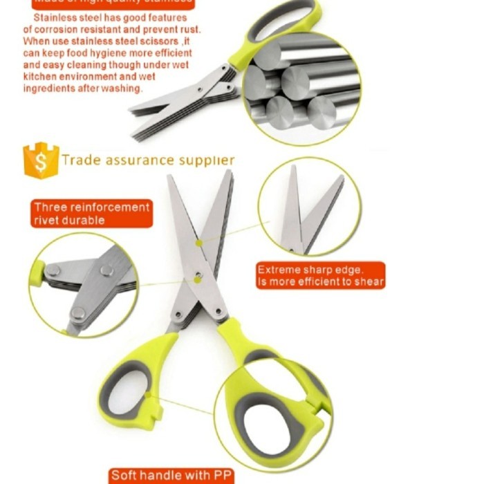 FM FIT Quin Scissors SWIFT CUT GUNTING SAYURAN 5 LAPIS