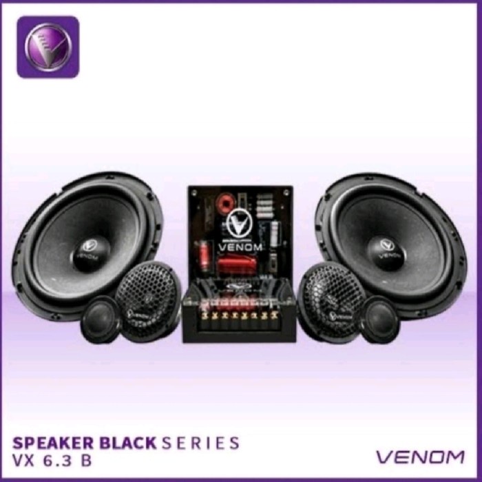 Terlaris Split Venom Vx 6.3B Speaker Split Component 3 Way Venom Vx 6.3B