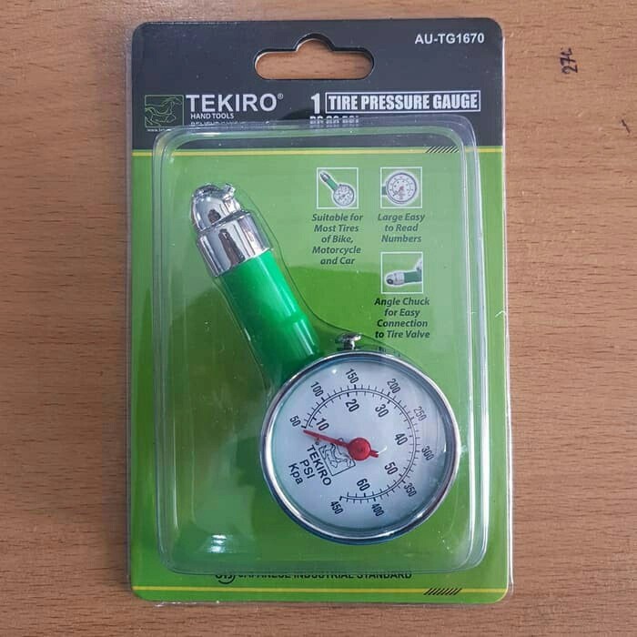 DISKON SPESIAL TEKIRO PENGUKUR TEKANAN ANGIN BAN 60 PSI TYRE PRESSURE GAUGE TERMURAH