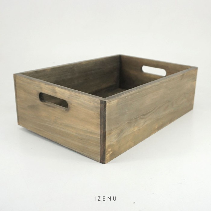 

Best Seller Izemu Waku A4 Rustic - Wooden Box / Crate/ Kotak Kerat /Container