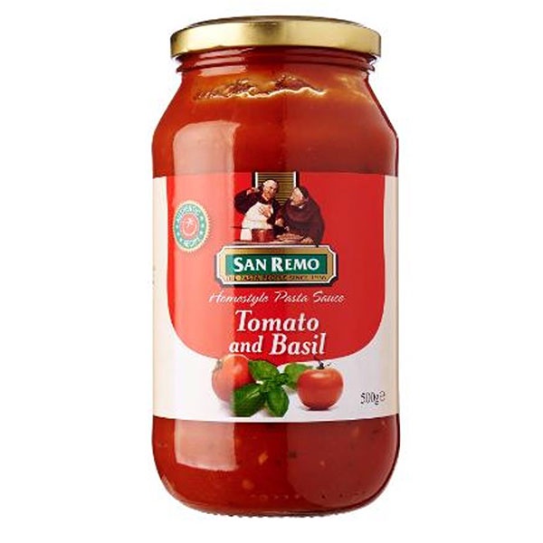 

SANREMO TAMATO & BASIL PASTA SAUCE 500 GR - PASTA