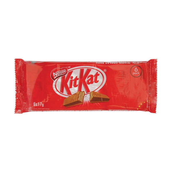 

KIT KAT COKELAT 2F 6 PCS 102 GR