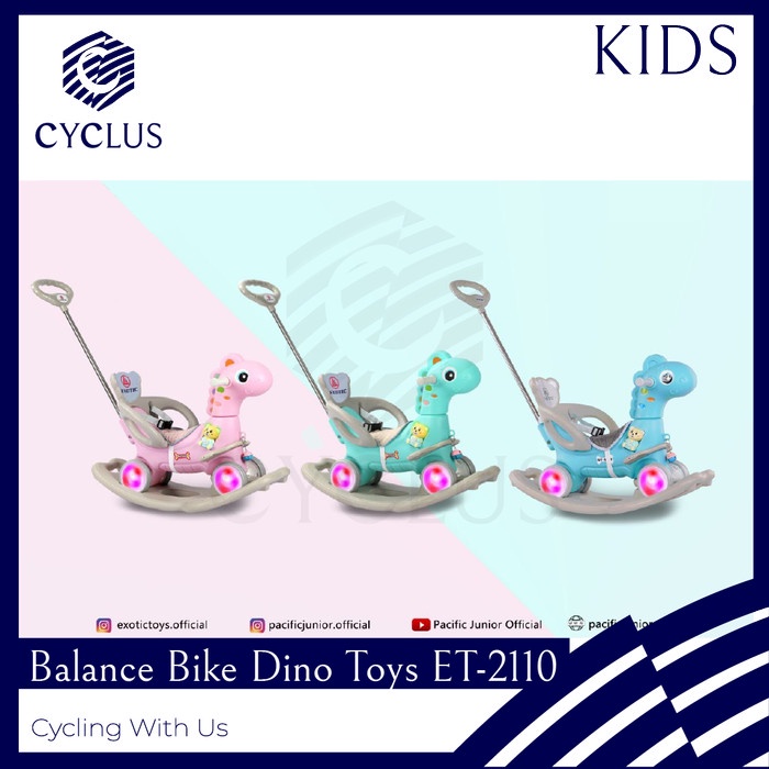 Terlaris Mainan Kuda Kudaan Anak Dino Balance Bike Exotic Et 2110 Kuda Ayunan