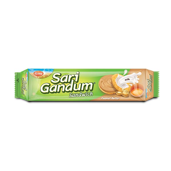 

ROMA SARI GANDUM SANDWICH PEANUT BUTTER 108 GR