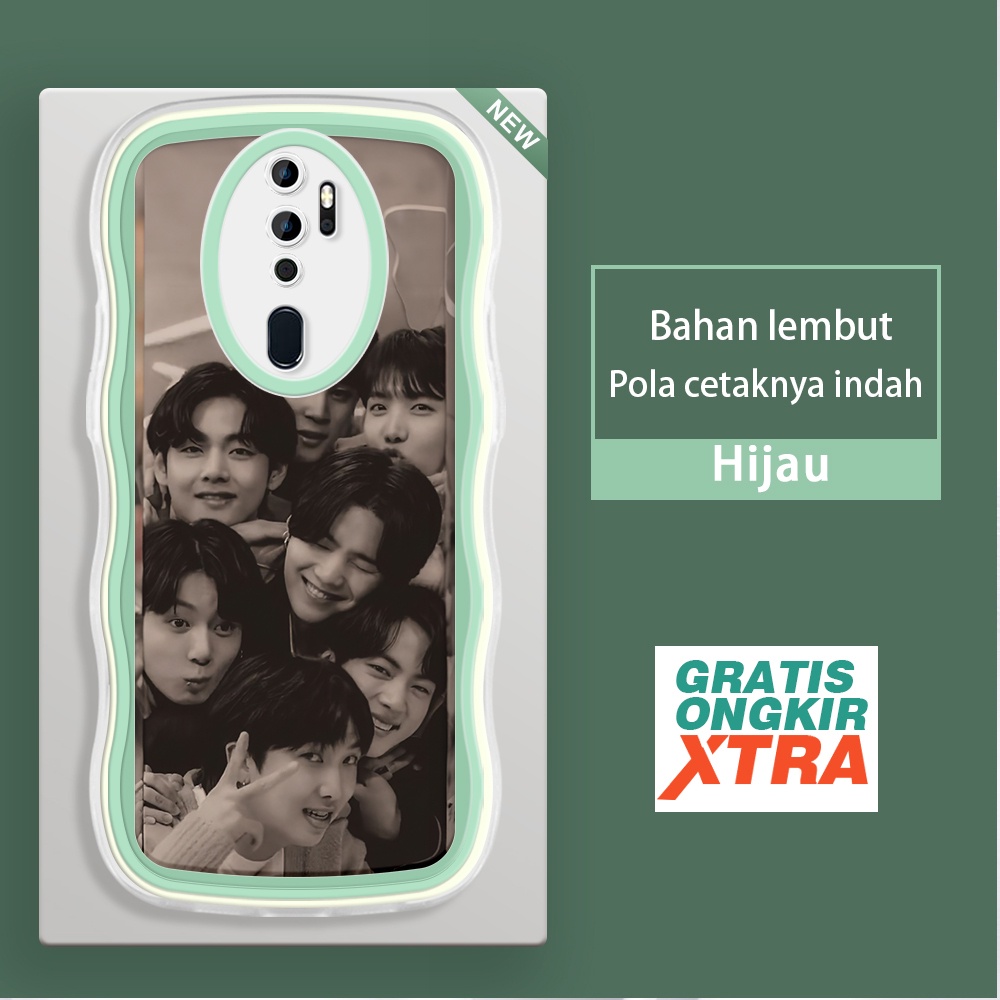 Mulia OPPO NEO 9 A3S A5 A7 A5S A9 2020 A12 A12S A12E  Casing Ponsel  Boyband BTS Korea Selatan  warn