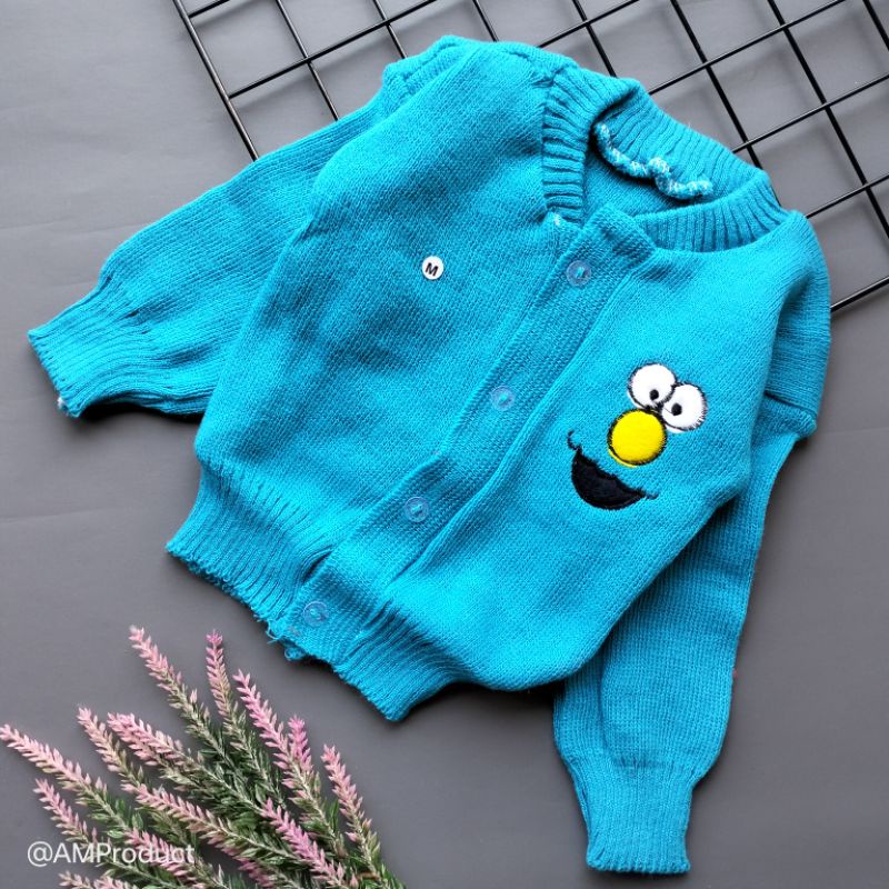 sweater rajut bayi 6 - 12 bulan