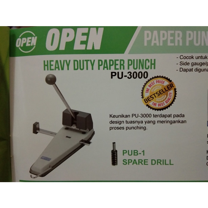 

Best Seller Heavy Duty Paper Punch Open Pu-3000