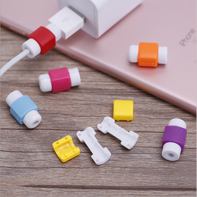 NEW PELINDUNG UJUNG KABEL 1 SET ISI 2 cable protector bite lightning saver penutup ujung kepala kabe