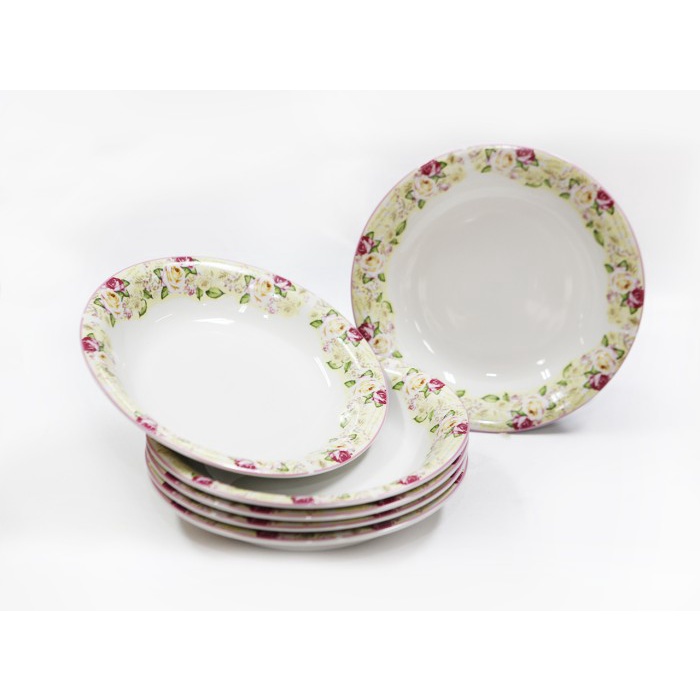 Bestseller Vicenza Spa3620 Mawar Piring Sup 9.25 Inch (6 Pcs)