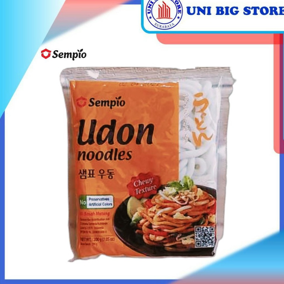 

♠ SEMPIO Fresh Udon 200 gr Chewy Mie Tebal Kenyal Korea Jepang