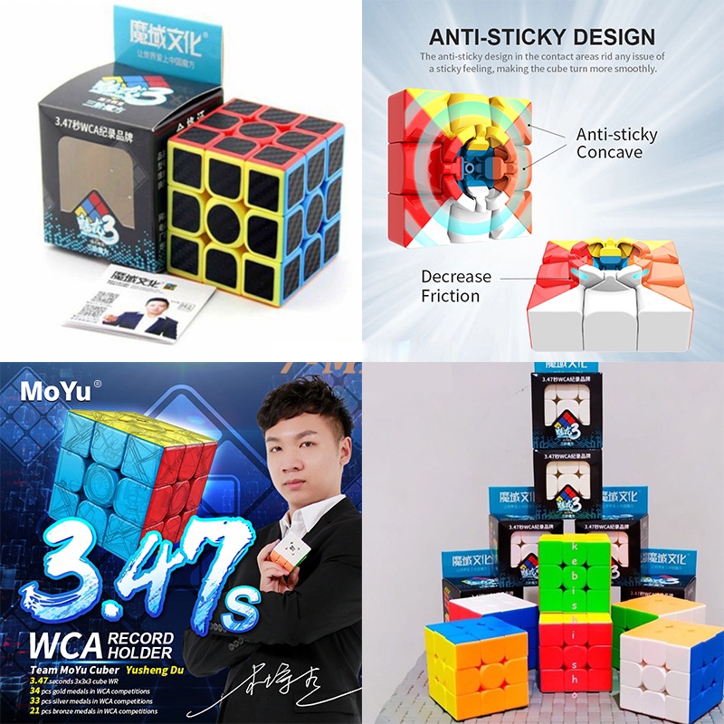 Rubik Original 3×3 4×4 Piramida Magic Cube Rubik Speed Cubes Mainan Edukasi Anak Rubik 5x5