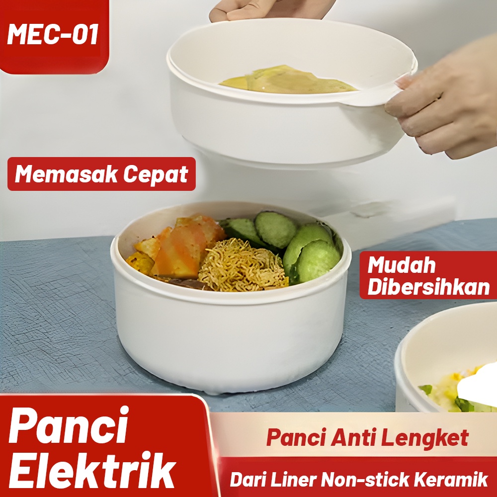 Panci Listrik Anti Lengket Panci Rebus/Kukus Elektrik Panci Electric Gagang Anti Panas