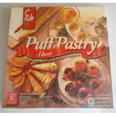 

EDO SHEET PUFF PASTRY ZUPPA SOUP ADONAN ROTI FROZEN BEKU INSTANG / KULIT PUFF PASTRY 750 GR