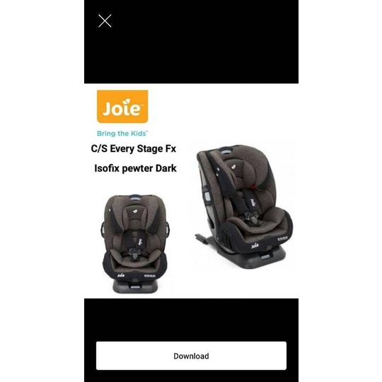 Terlaris Joei Carseat Stages Every Fx Pewter Dark Car Seat Mobil Kursi Bayi