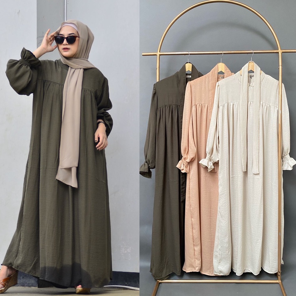 RAABIHA Santorini Dress I Dress Silk Kekinian I Dress Lebaran