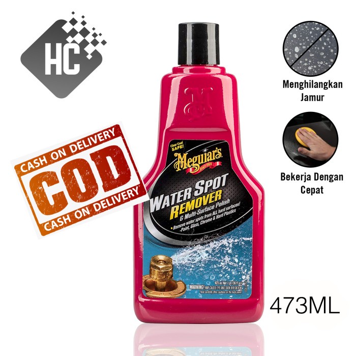 Terlaris Meguiars Water Spot Remover/ Obat Pembersih Jamur Kaca / Poles Mobil