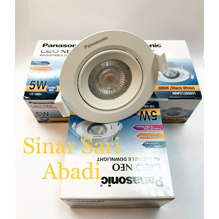 Terlaris Lampu Downlight Lampu Spotlight 5W 5 Watt Led Neo Panasonic 21200031