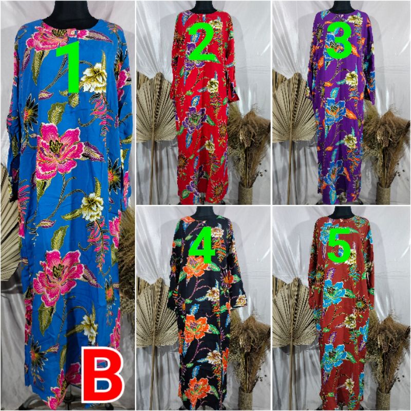 KENCANA UNGU ORI LONGDRESS 19 LD 110CM  LABEL BIRU